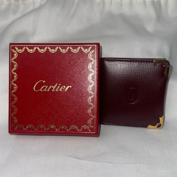 Cartier Leather Photo Case NIB Vintage - Picture 2 of 5